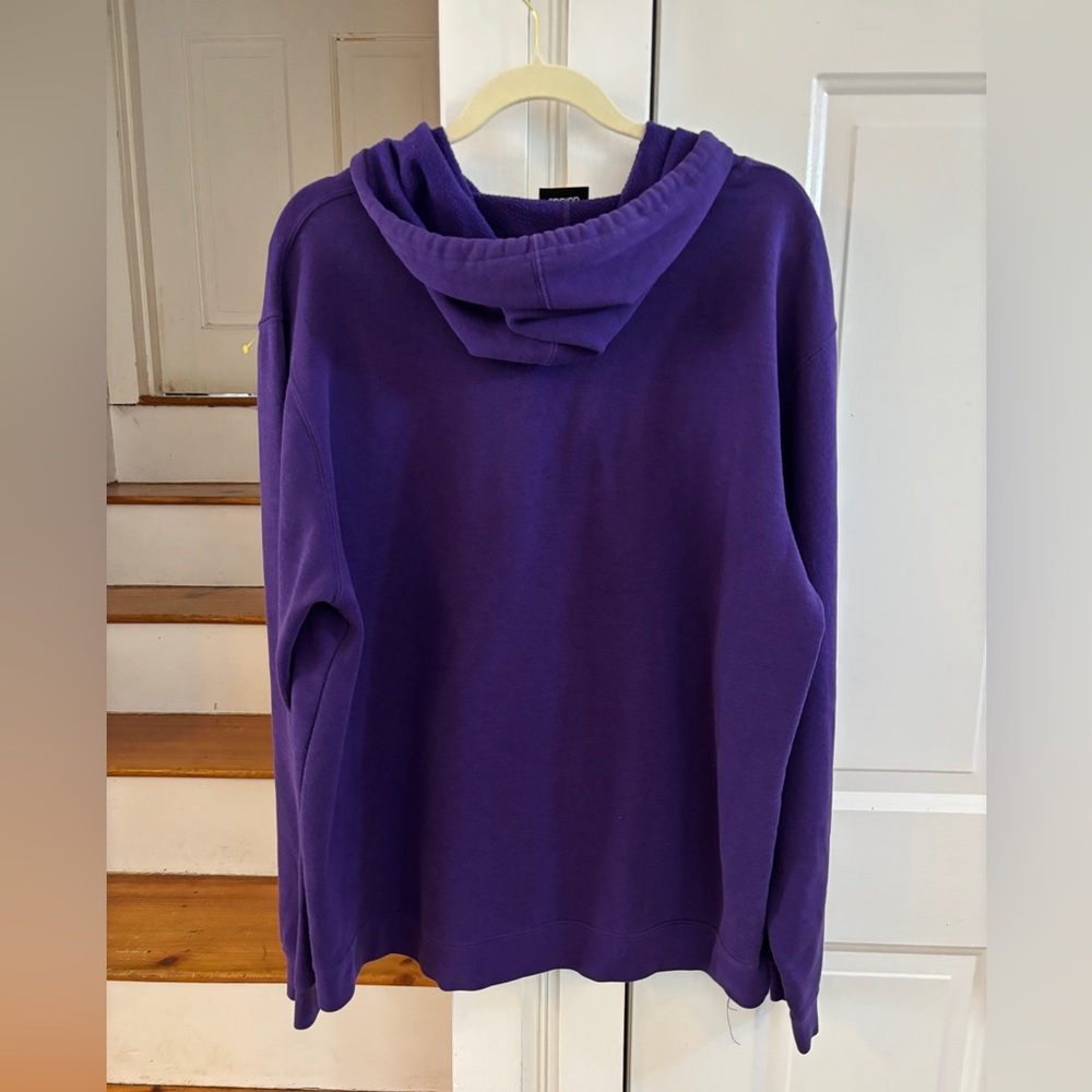 LA Lakers Hoodie by Adidas L, women’s XL purple, embroidered Lakers logo - Picture 4 of 6